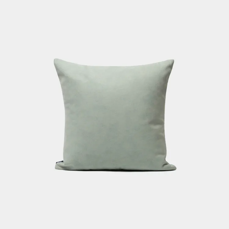 Abstract Teal and Beige Throw Cushion