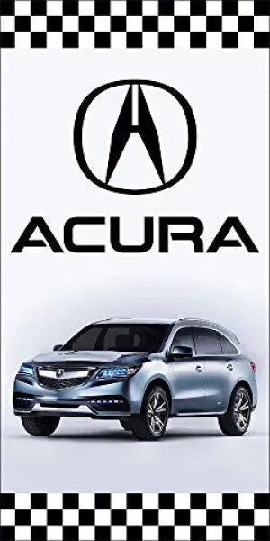 Acura Auto Dealer Vertical Avenue Pole Banner Signs