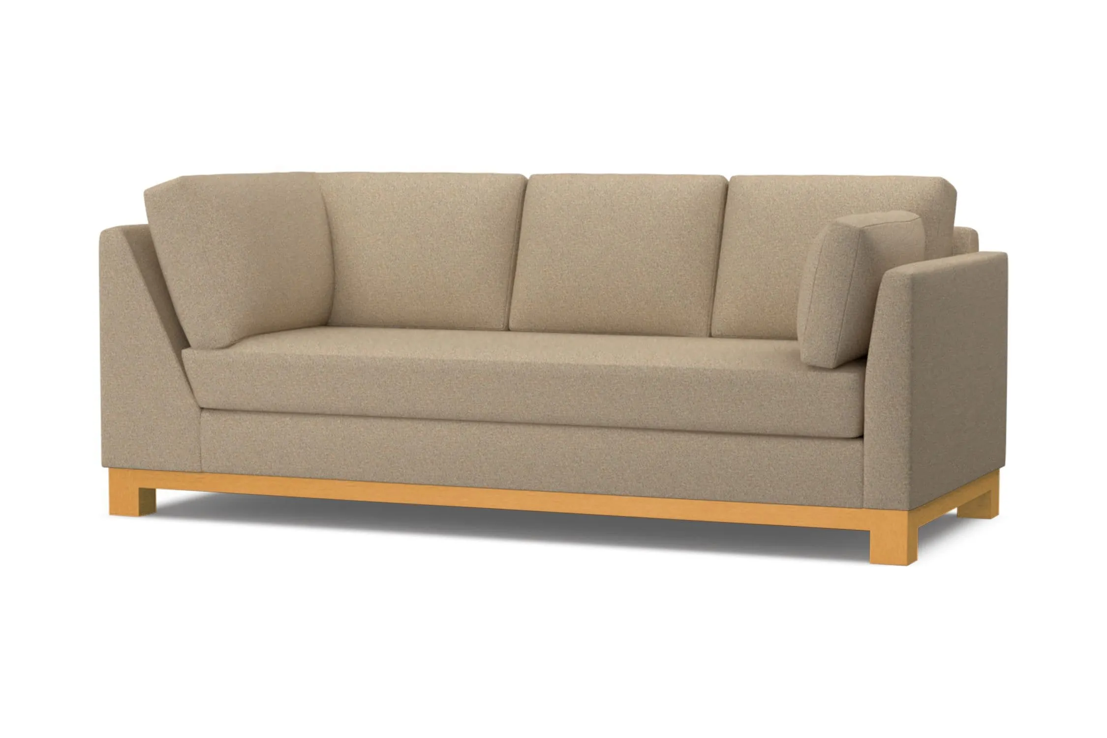 Avalon Right Arm Corner Sofa :: Leg Finish: Natural / Configuration: RAF - Chaise on the Right