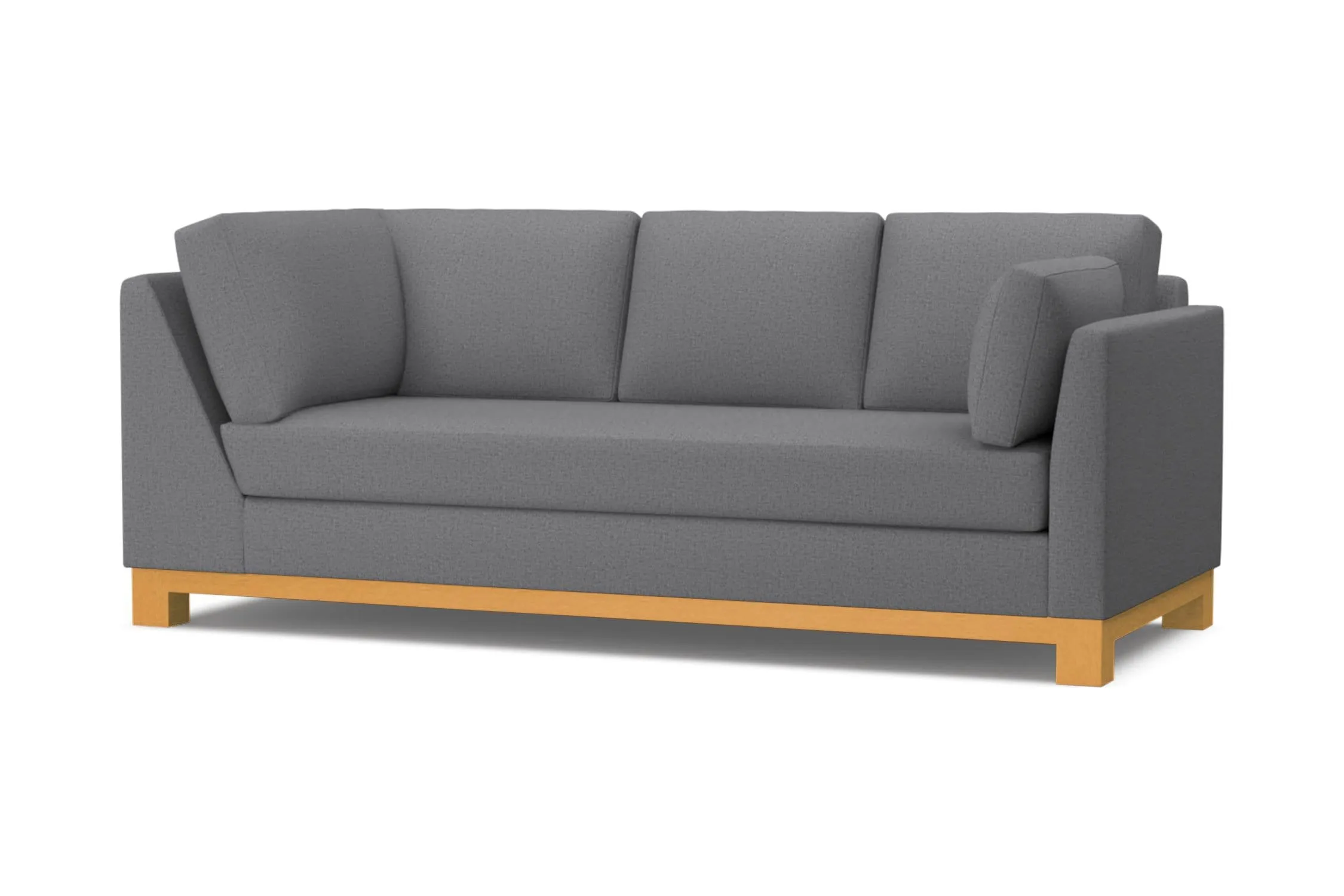 Avalon Right Arm Corner Sofa :: Leg Finish: Natural / Configuration: RAF - Chaise on the Right