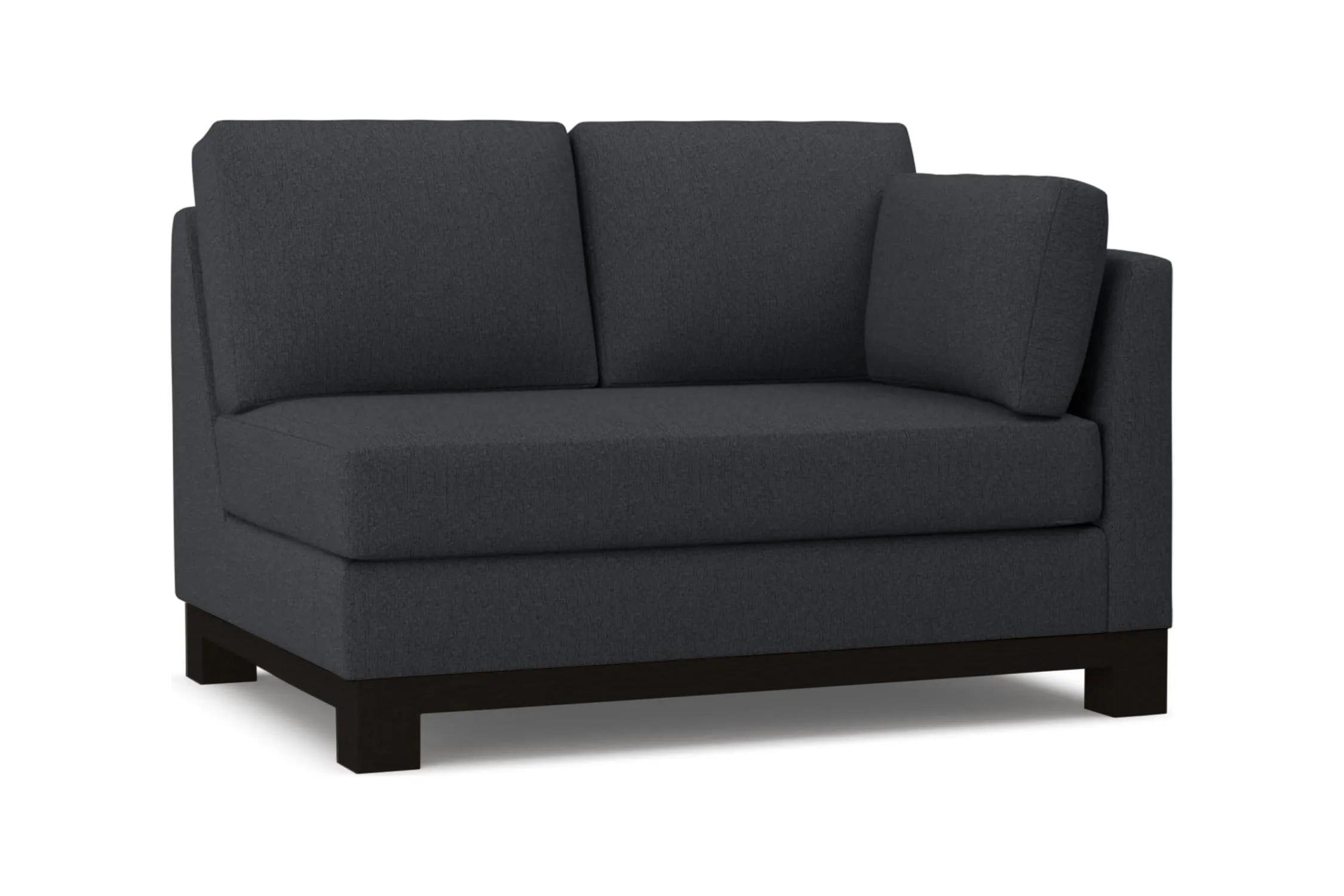 Avalon Right Arm Loveseat :: Leg Finish: Espresso / Configuration: RAF - Chaise on the Right