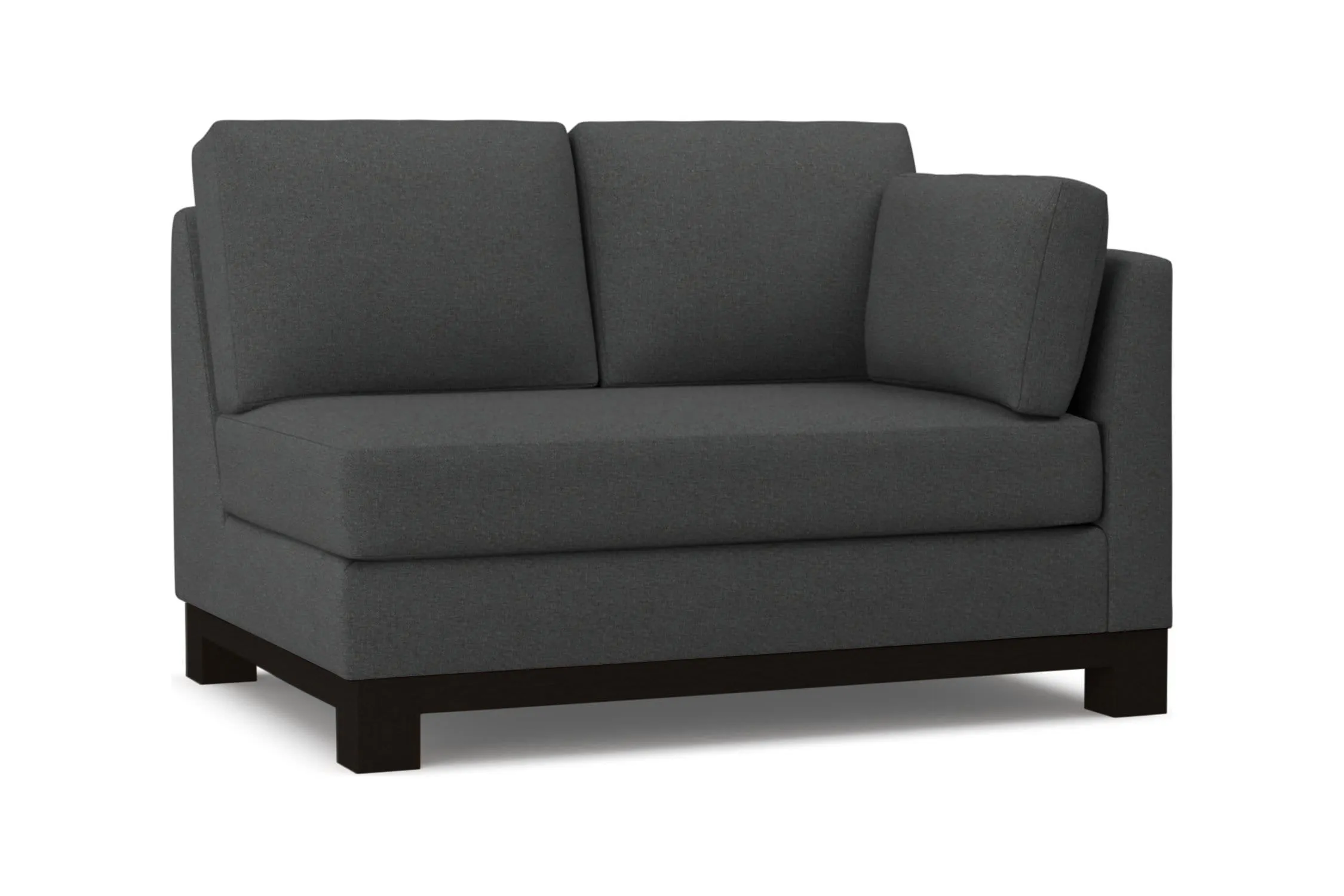 Avalon Right Arm Loveseat :: Leg Finish: Espresso / Configuration: RAF - Chaise on the Right