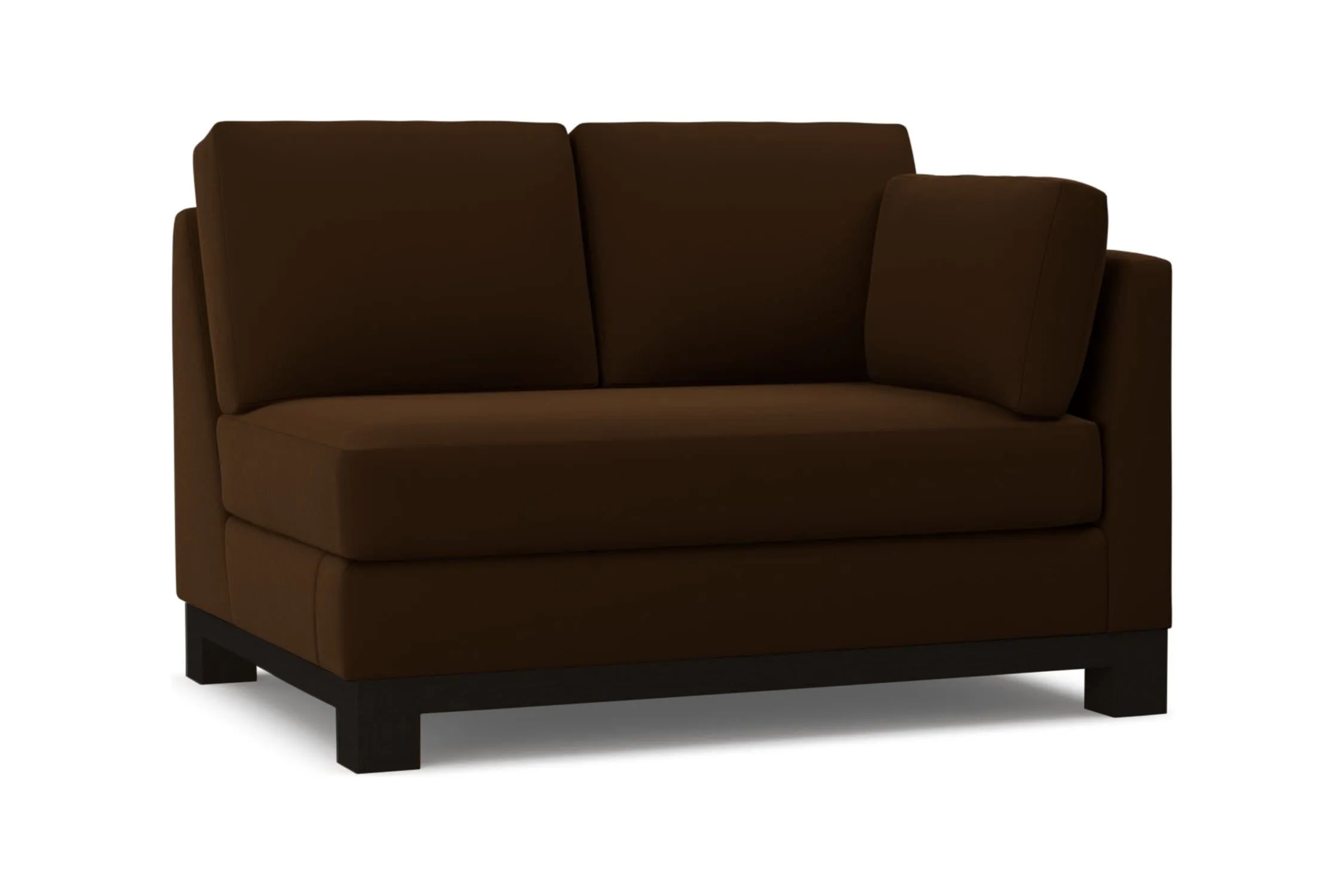 Avalon Right Arm Loveseat :: Leg Finish: Espresso / Configuration: RAF - Chaise on the Right