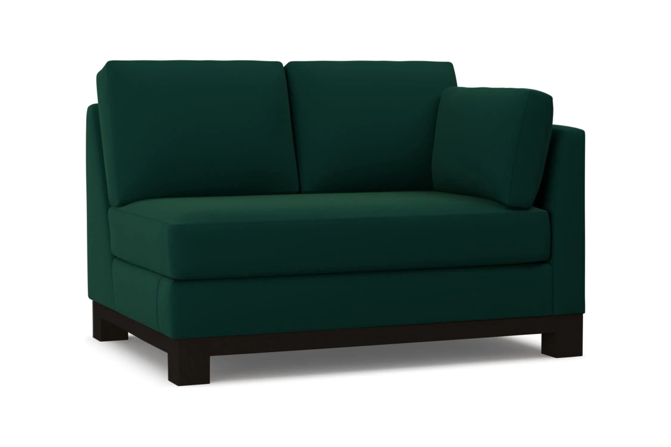 Avalon Right Arm Loveseat :: Leg Finish: Espresso / Configuration: RAF - Chaise on the Right