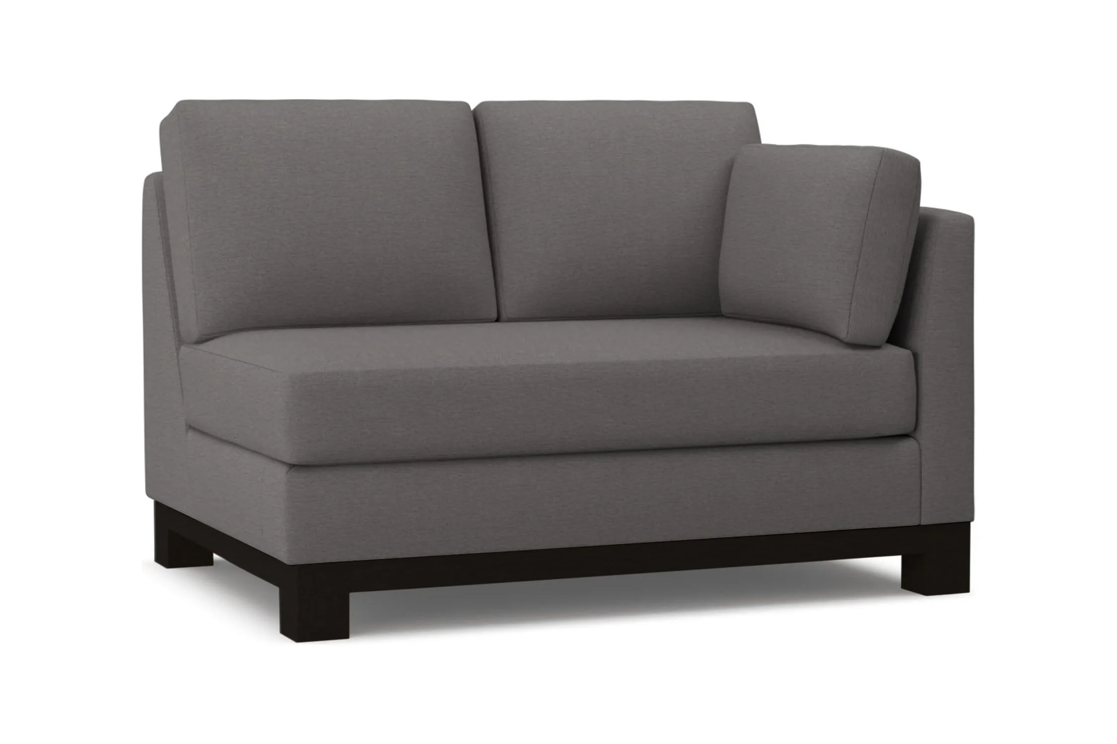 Avalon Right Arm Loveseat :: Leg Finish: Espresso / Configuration: RAF - Chaise on the Right