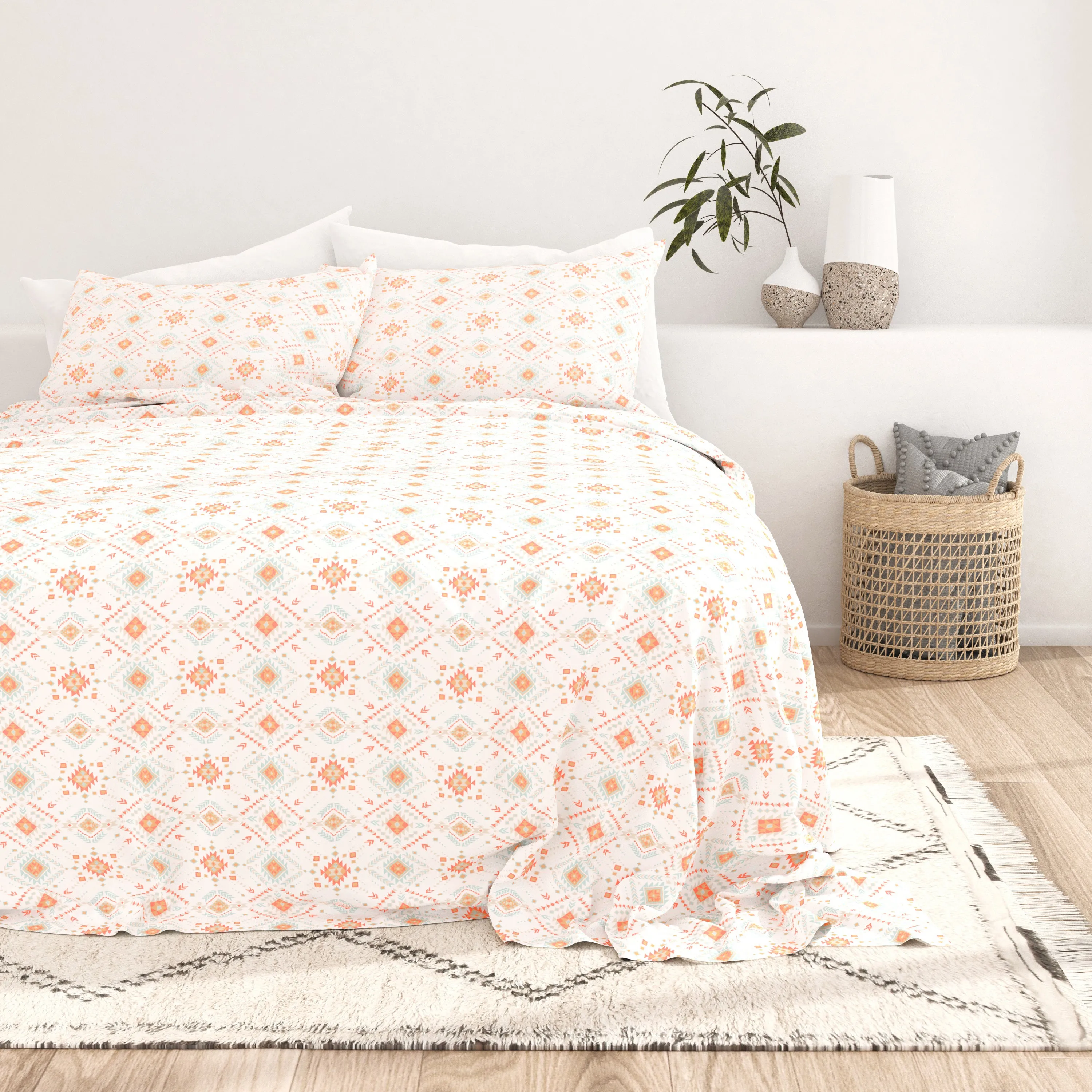 Aztec Dreams Pattern 4-Piece Sheet Set
