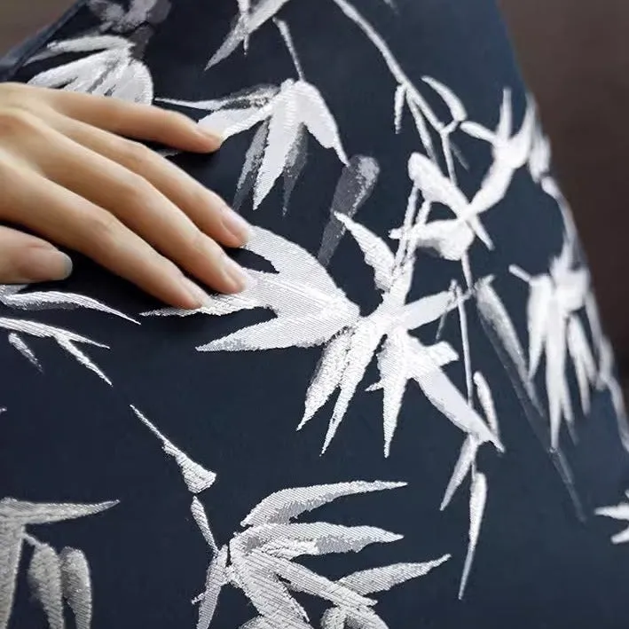 Bamboo Print Throw Cushion