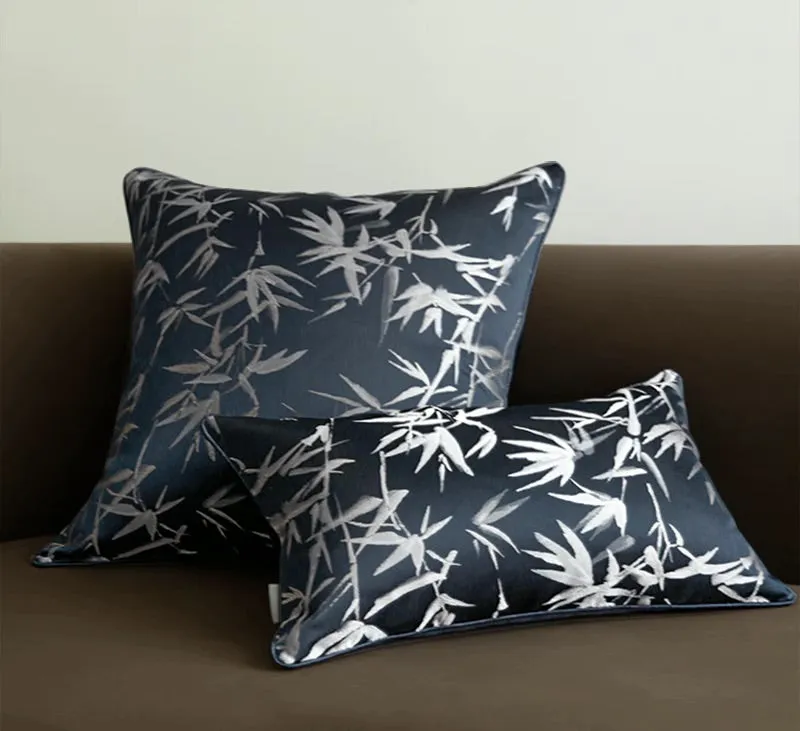 Bamboo Print Throw Cushion