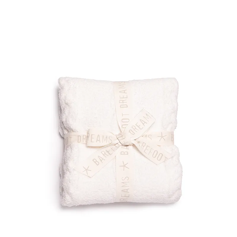 BAREFOOT DREAMS | CozyChic Heathered Cable Baby Blanket