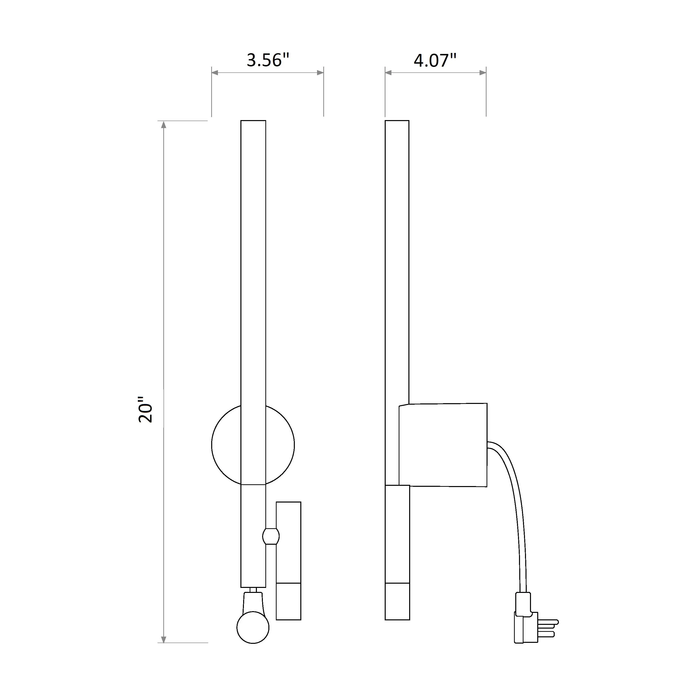 Baton Reading LED Wall Sconce