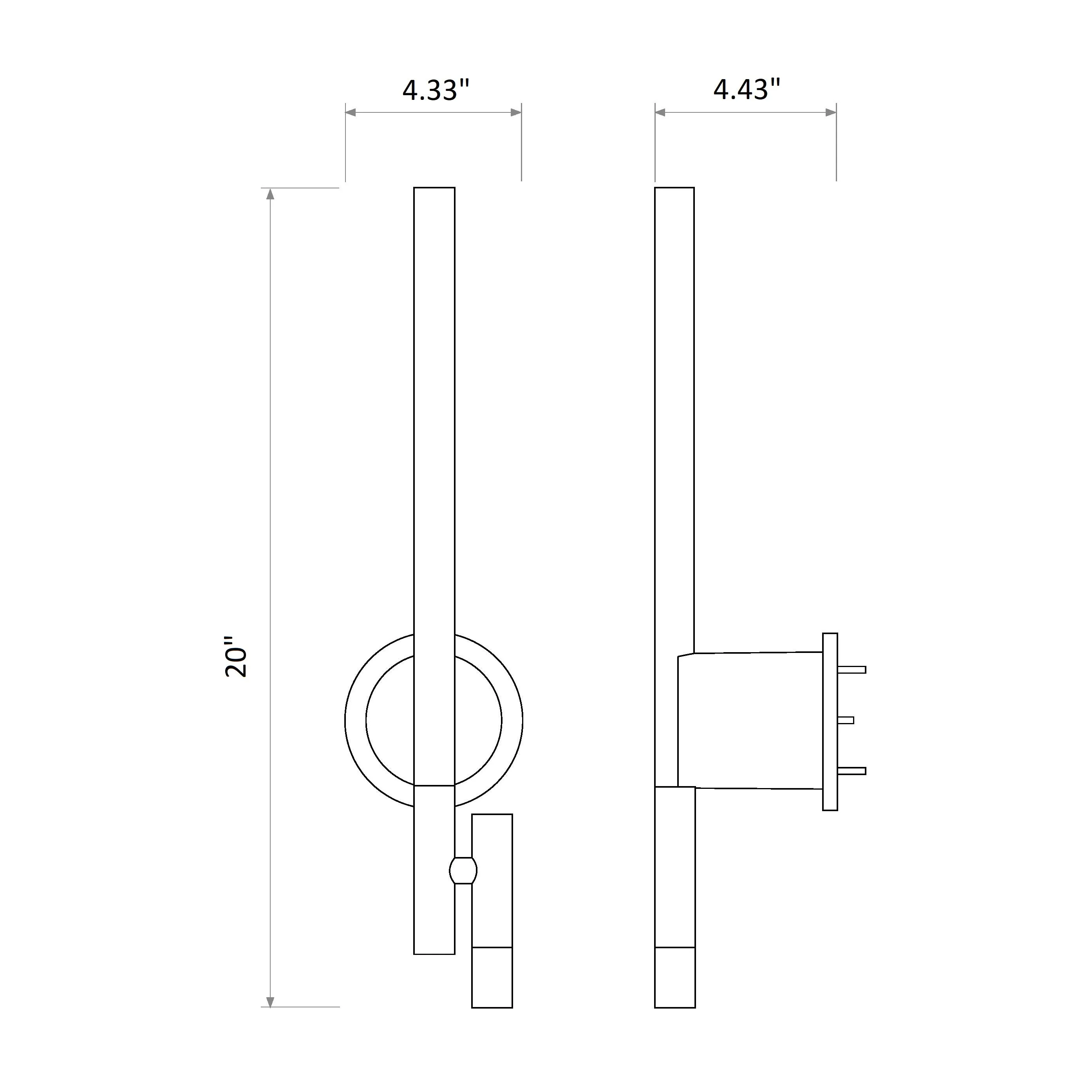 Baton Reading LED Wall Sconce
