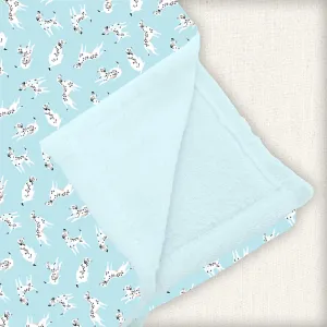 Beautifully Bold Blue Dalmatians - Minky Lush Blankets