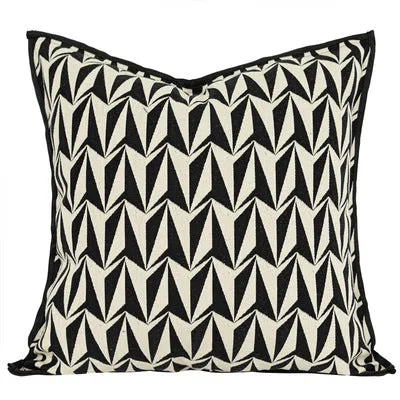 Black And White Pattern Bed Cushion Set