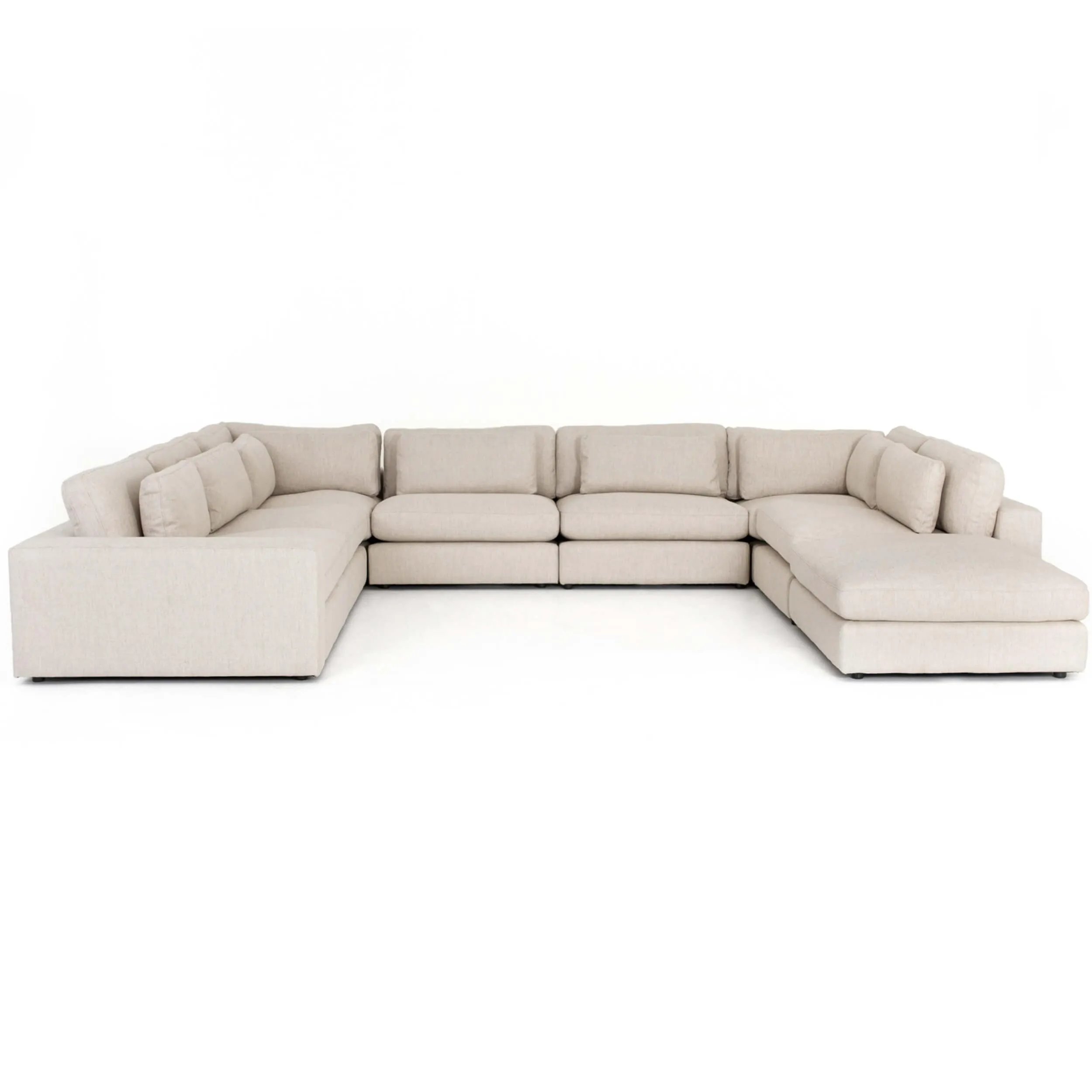 Bloor 7 Piece Sectional w/ Ottoman, Essence Natural