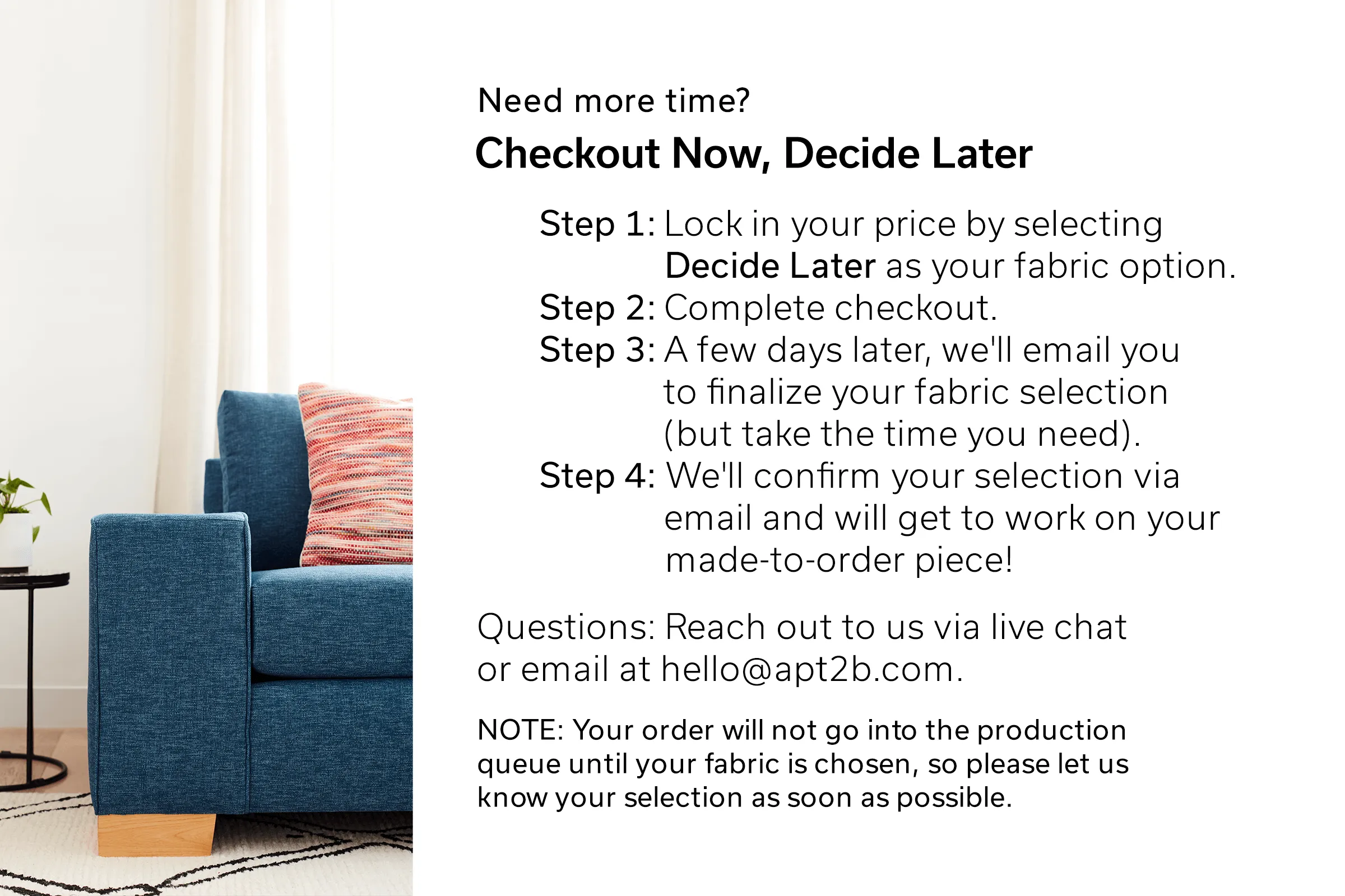 Brentwood Left Arm Corner Apt Size Sofa :: Leg Finish: Pecan / Configuration: LAF - Chaise on the Left