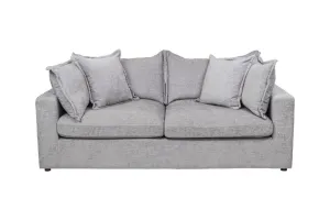 Carolina Feather 3 Seater Sofa Bed- Silver