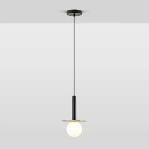Charcoal grey plate pendant light