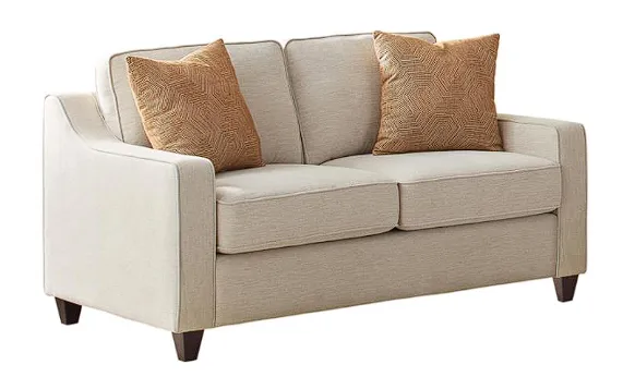 Christine Cushion Back Living Room Set Beige