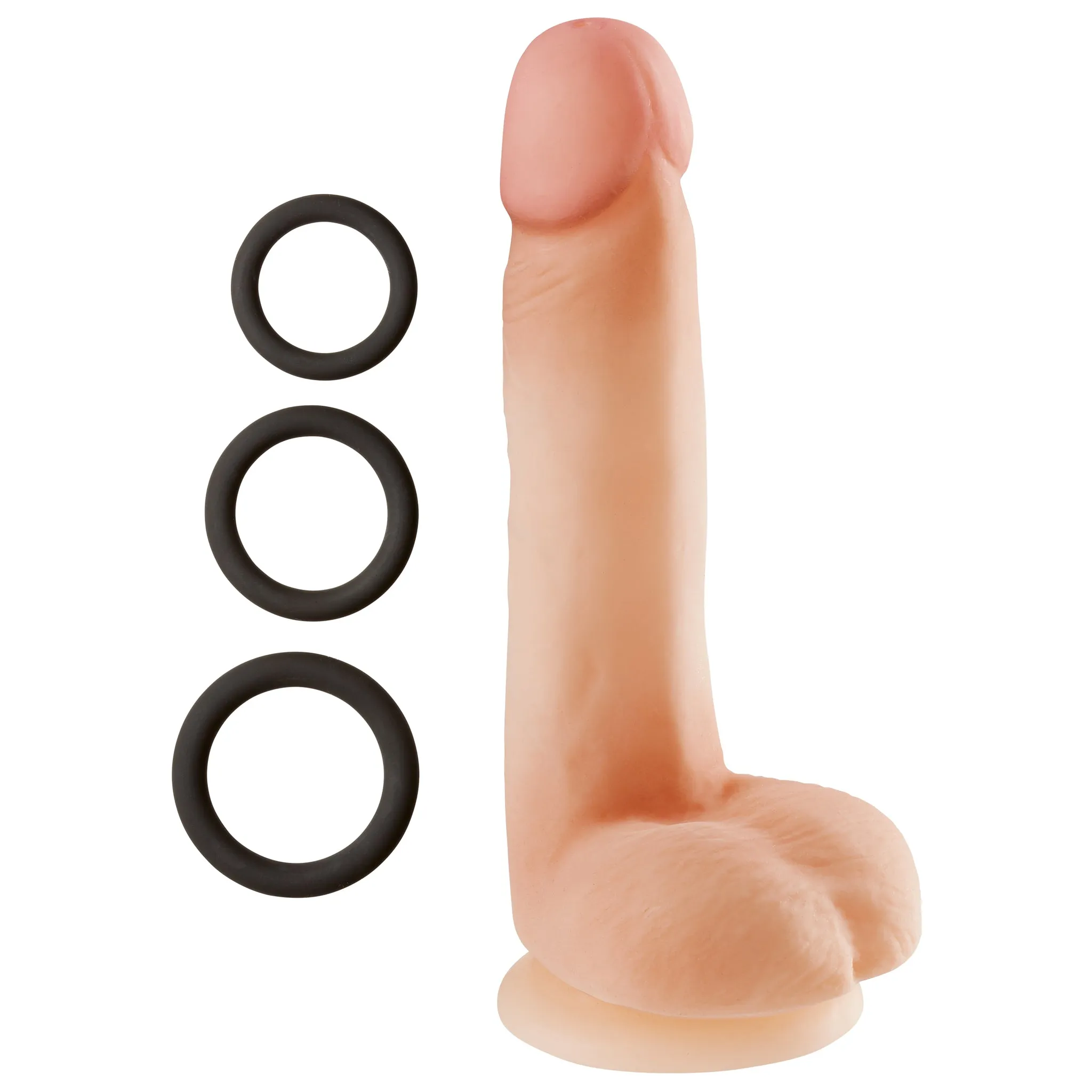 Cloud 9 Dual Density Real Touch 7in With Balls Flesh