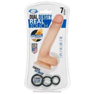Cloud 9 Dual Density Real Touch 7in With Balls Flesh