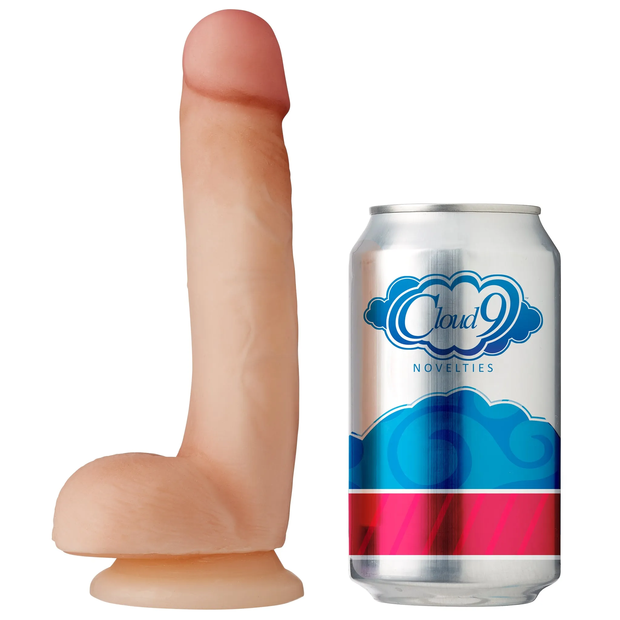 Cloud 9 Dual Density Real Touch 7in With Balls Flesh