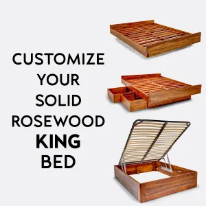 CUSTOMIZE YOUR ROSEWOOD KING BED