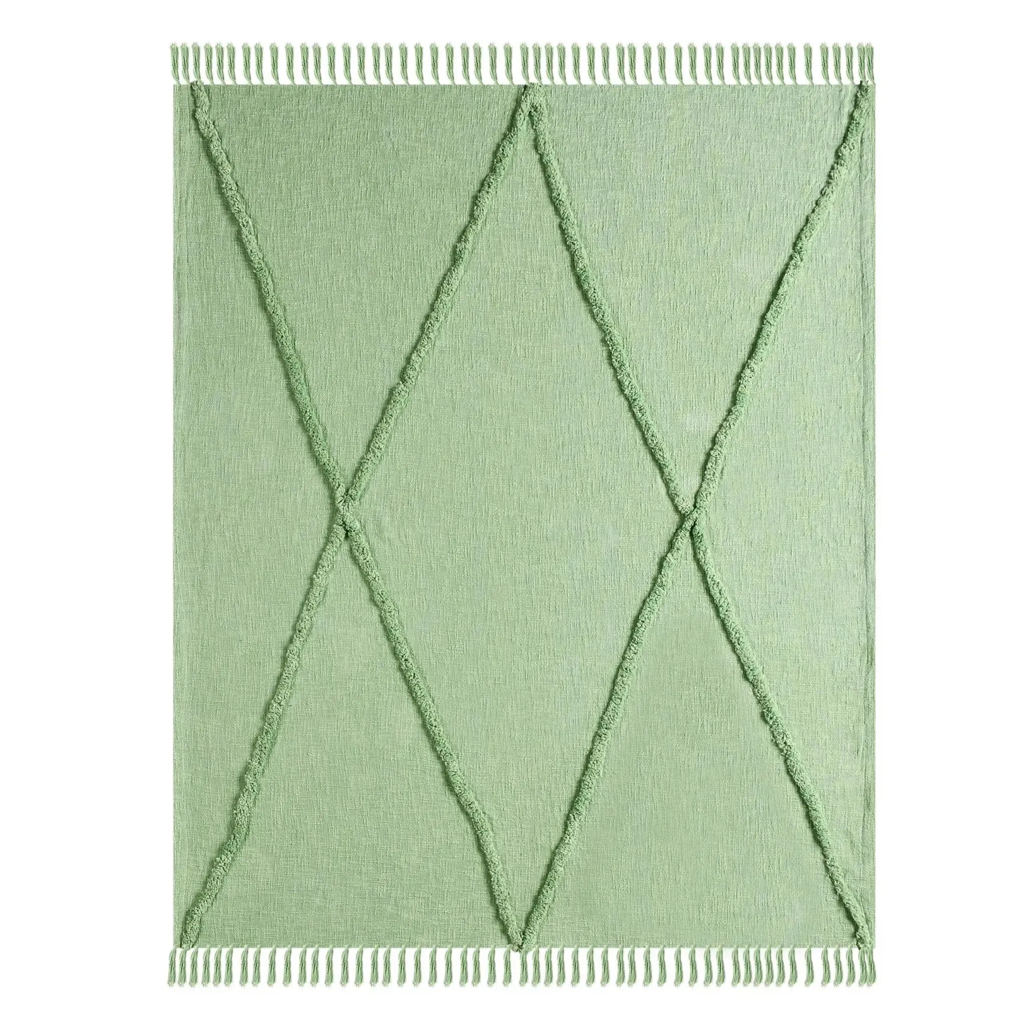 Diamond Lr80194 Light Green Throw Blanket