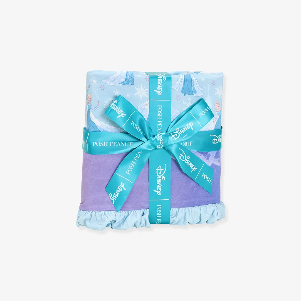 Disney Frozen Elsa & Frozen Castle Ruffled Luxe Patoo® Blanket