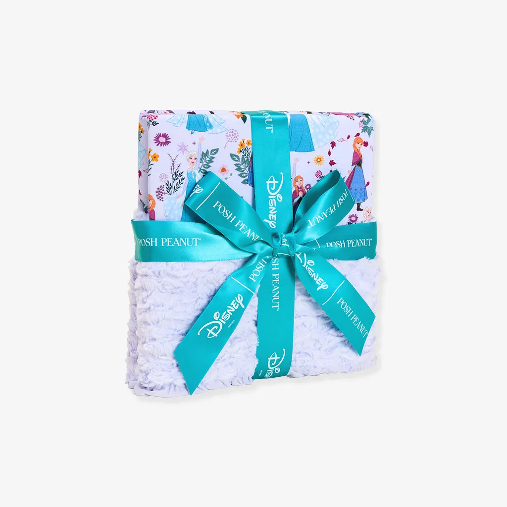 Disney Frozen Sisters Minky Ruffled Luxette Patoo® Blanket