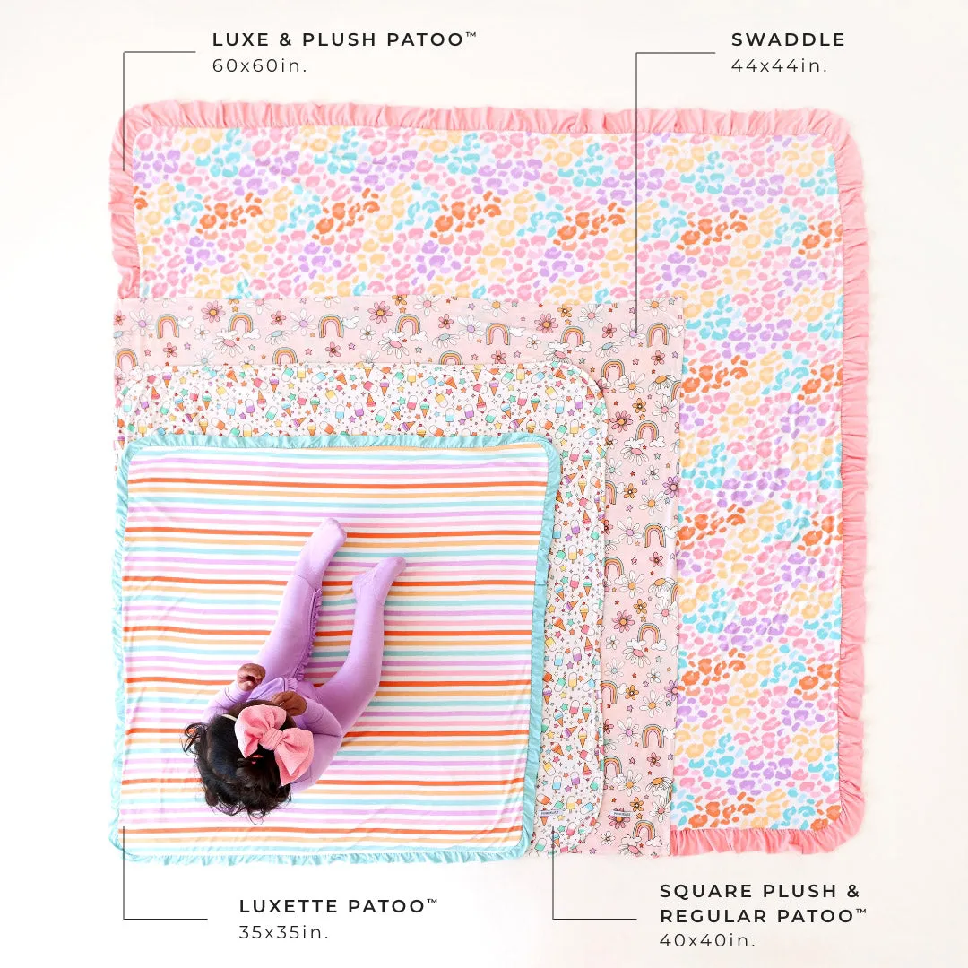 Disney Frozen Sisters Minky Ruffled Luxette Patoo® Blanket