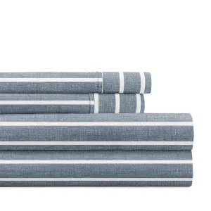 Distressed Awning Stripe 4-Piece Pattern Sheet Sets