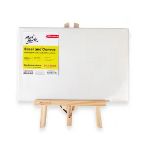 Easel and Canvas Discovery Medium 20 x 30cm (7.9in x 11.9in)