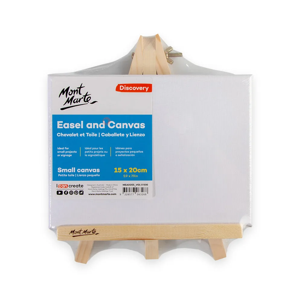 Easel and Canvas Discovery Small 15 x 20cm (5.9 x 7.9in)