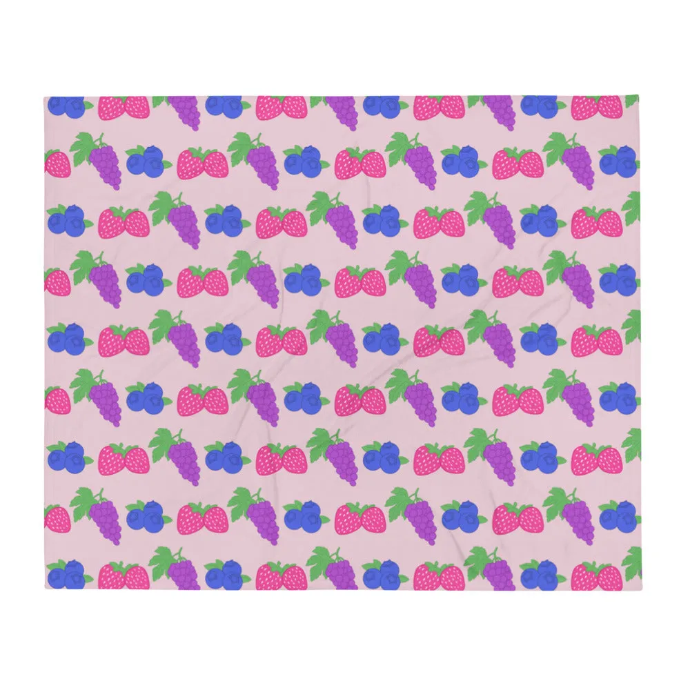 Fruity Bisexual Throw Blanket