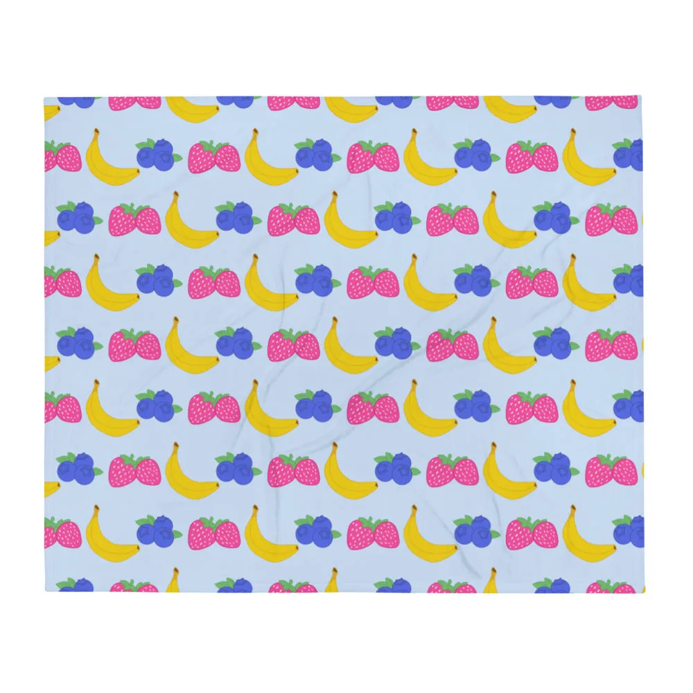 Fruity Pansexual Throw Blanket