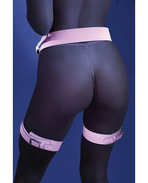 Glow Black Light Buckle Up Glow in the Dark Leg Harness - Pink