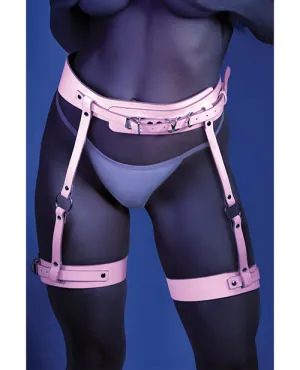 Glow Black Light Buckle Up Glow in the Dark Leg Harness - Pink