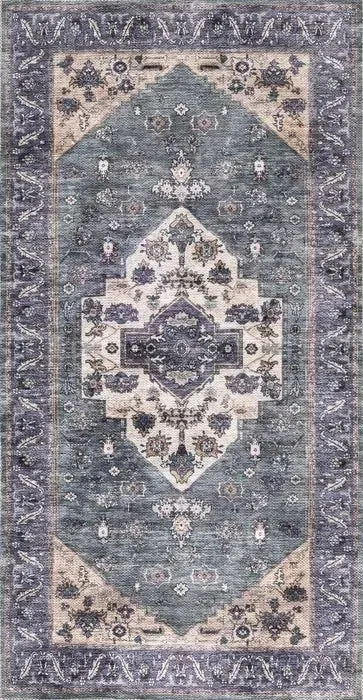 Grand Washables GRW03 Teal/Blue Rug