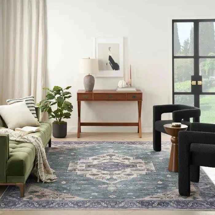Grand Washables GRW03 Teal/Blue Rug