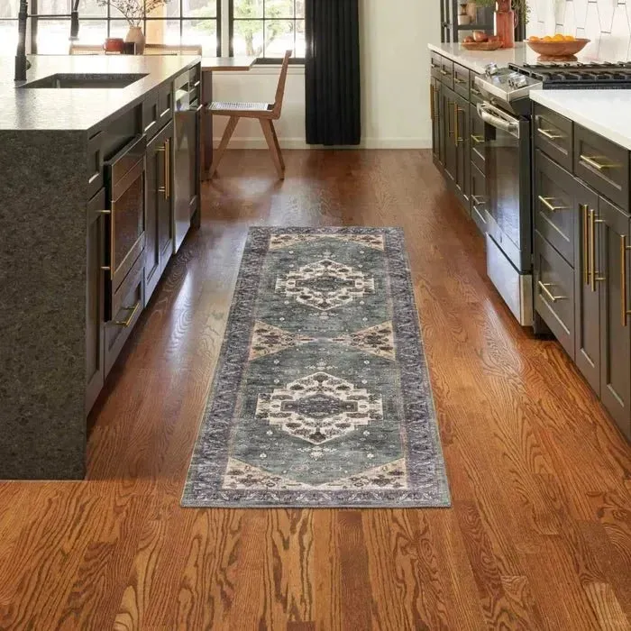 Grand Washables GRW03 Teal/Blue Rug
