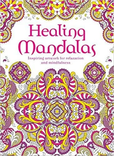 Healing Mandalas relaxing colouring book