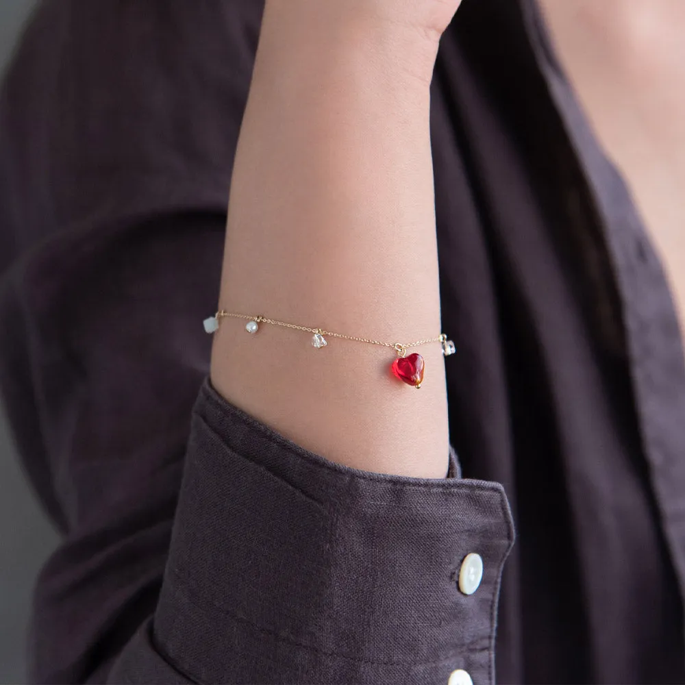 Heart Charm Bracelet