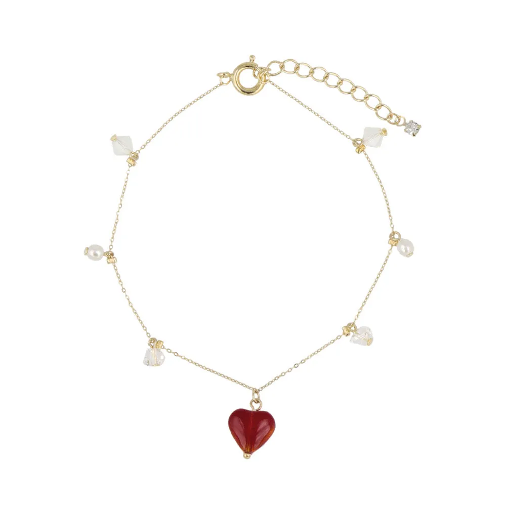 Heart Charm Bracelet