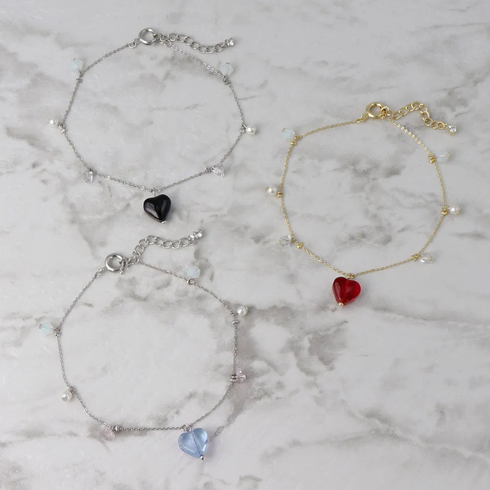 Heart Charm Bracelet