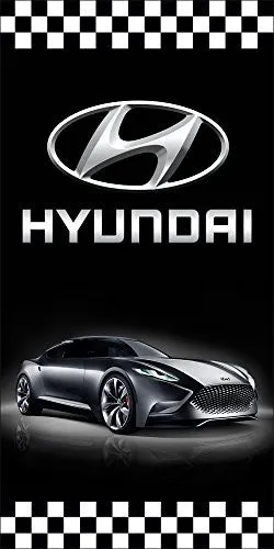 Hyundai Auto Dealer Vertical Avenue Pole Banner Signs