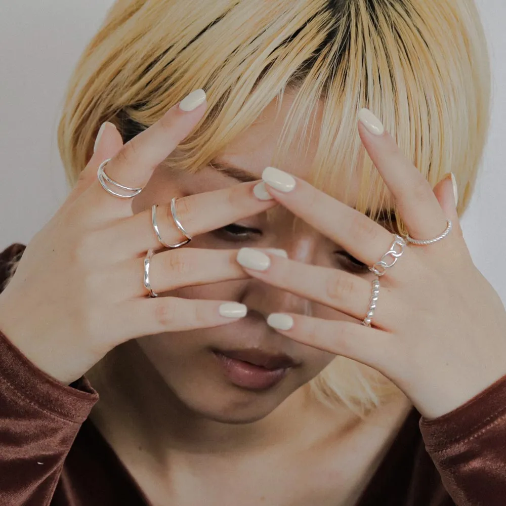Irregular Cross Open Ring