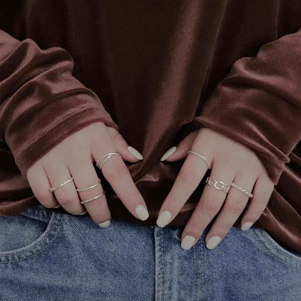 Irregular Cross Open Ring