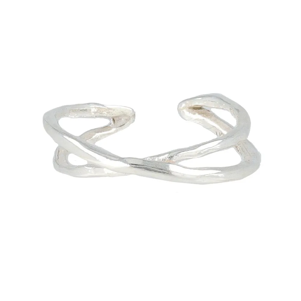 Irregular Cross Open Ring