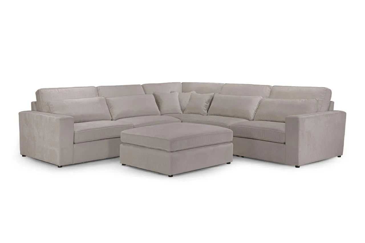 Kylie Modular Sofa - Mocha Left Hand Arm Piece - 110 CM