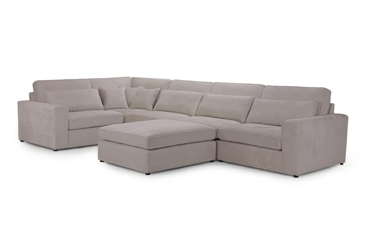 Kylie Modular Sofa - Mocha Left Hand Arm Piece - 110 CM